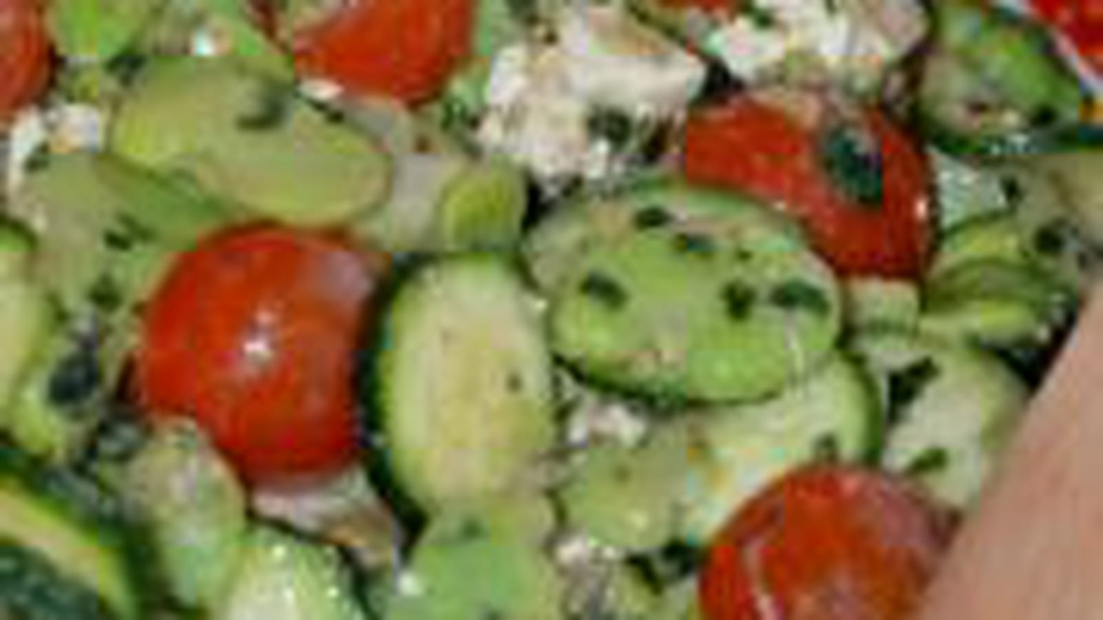Fèves et courgettes 