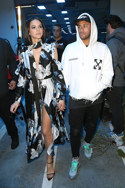 Neyman Jr et Bruna Marquezine au défilé Off-White printemps-été 2019 