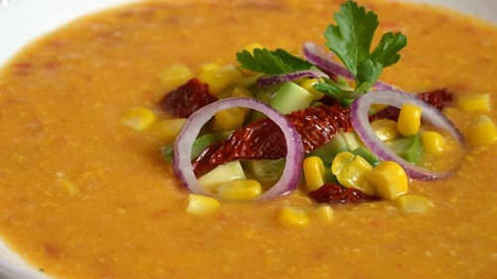 Soupe au maïs et chorizo