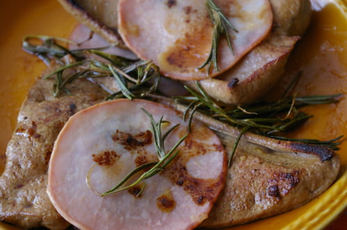 Foie de veau au bacon et au romarin