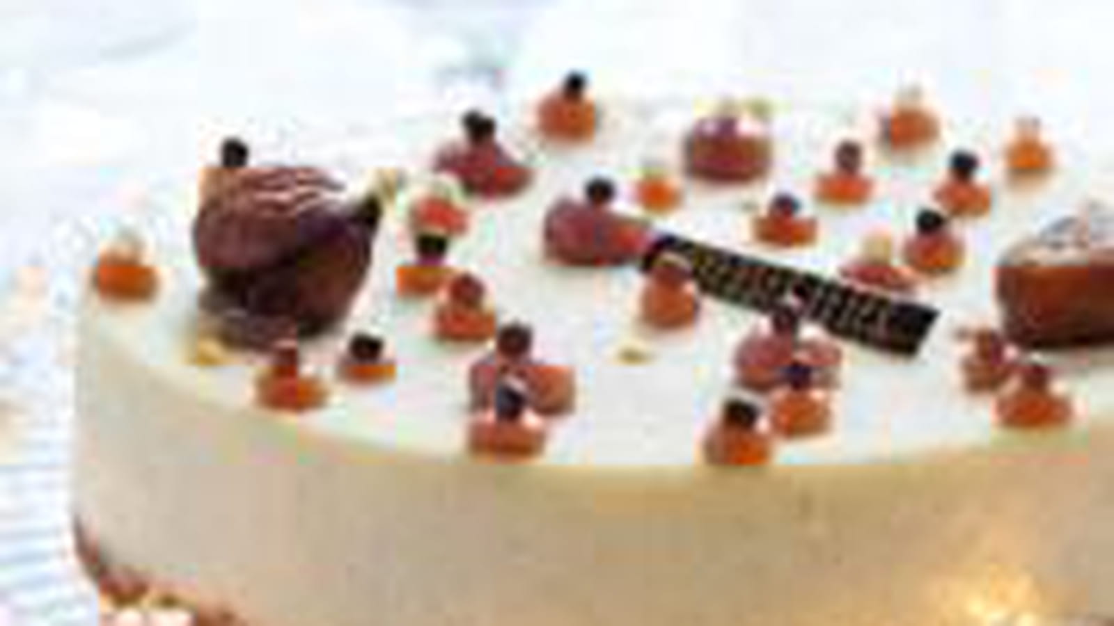 Cheesecake vanille-marrons glacés