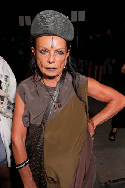 Michele Lamy au d&eacute;fil&eacute; Moncler