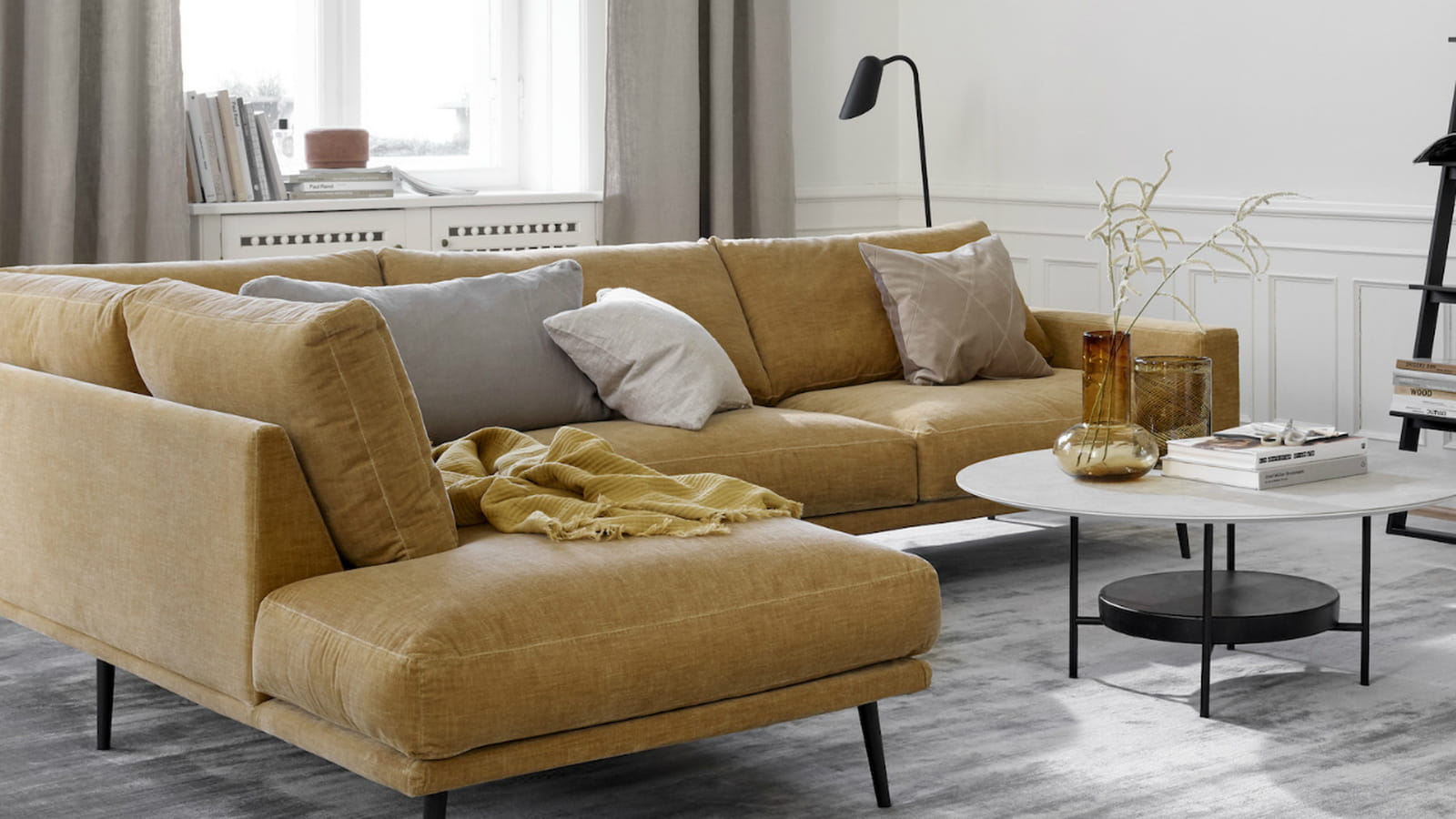 Canapé jaune BoConcept