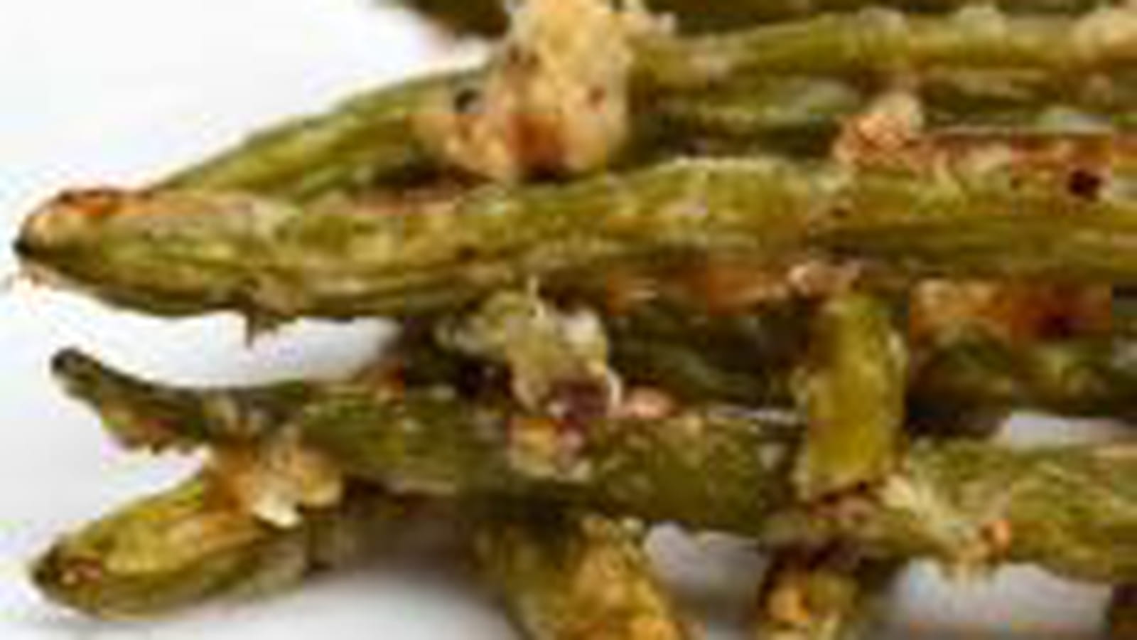 Haricots verts grillés au parmesan