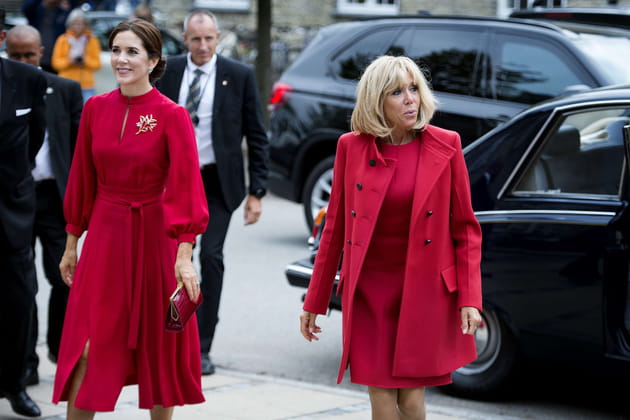 La princesse Mary et Brigitte Macron voient rouge