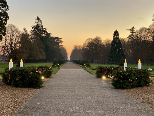 Une all&eacute;e principale bien &eacute;clair&eacute;e...