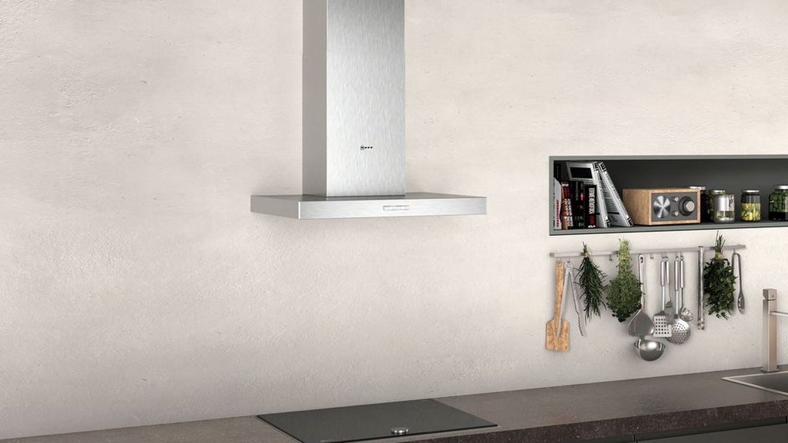 Une hotte inox