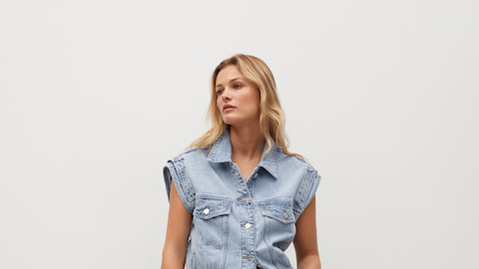 Gilet denim Mango