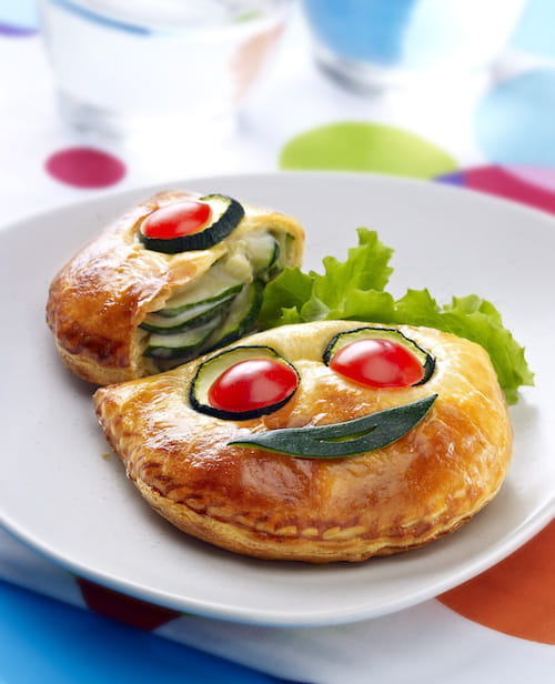 Courgettes en chausson qui fait des risettes