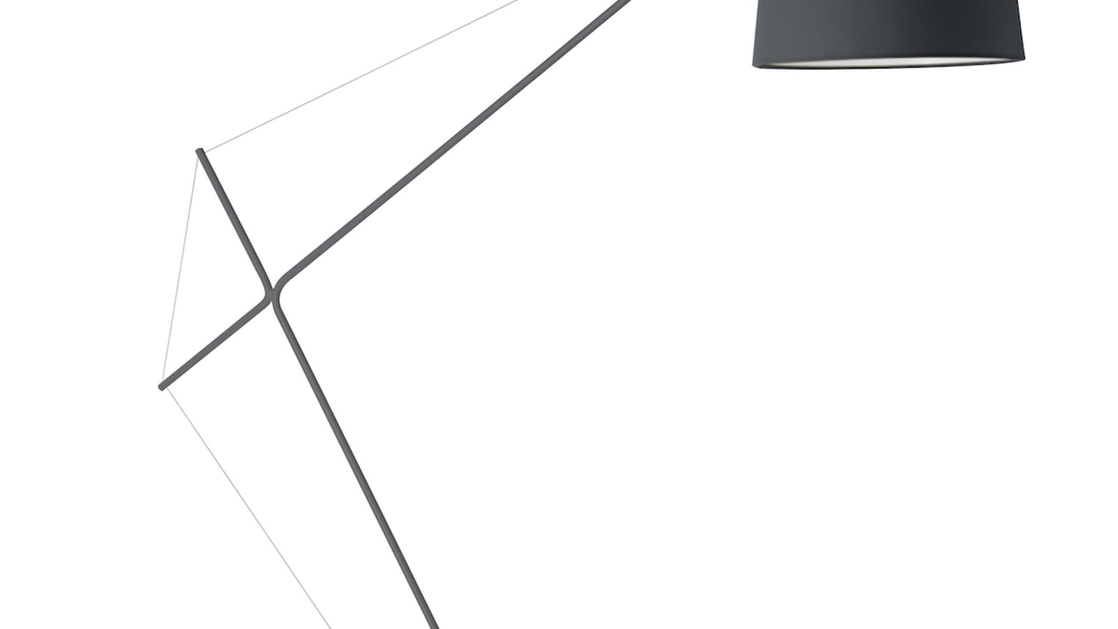 Lampadaire industriel graphique