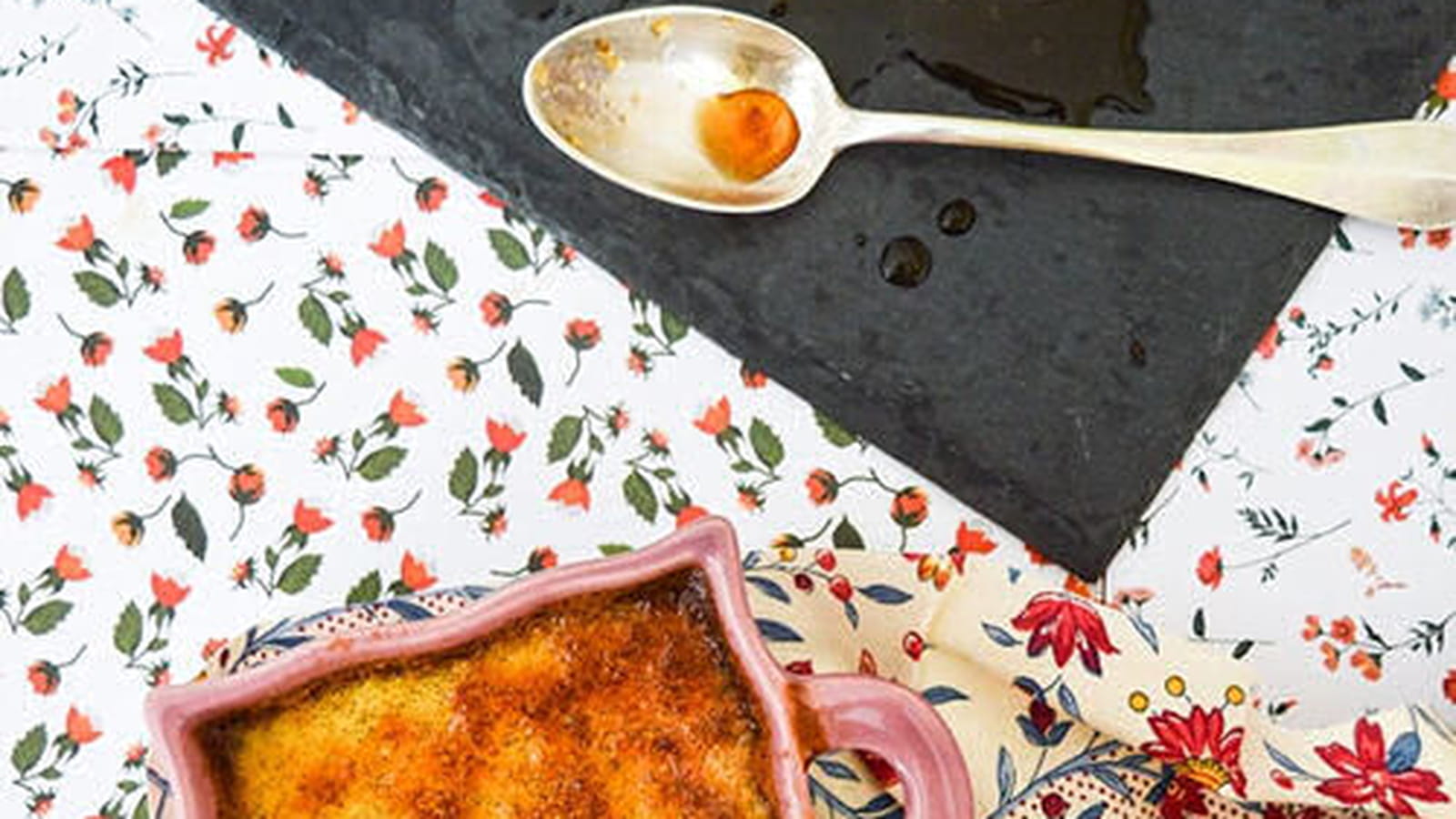 Crème vanille sauce caramel, façon Flamby