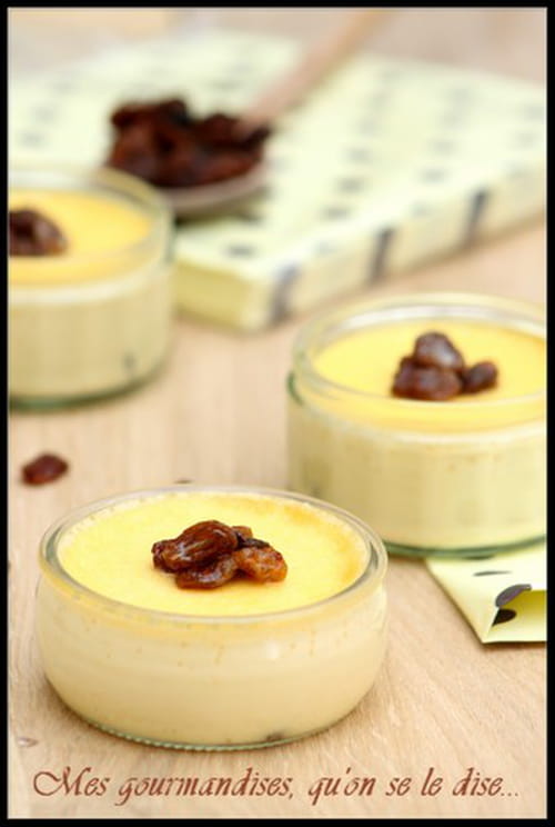 Crèmes rhum-raisins