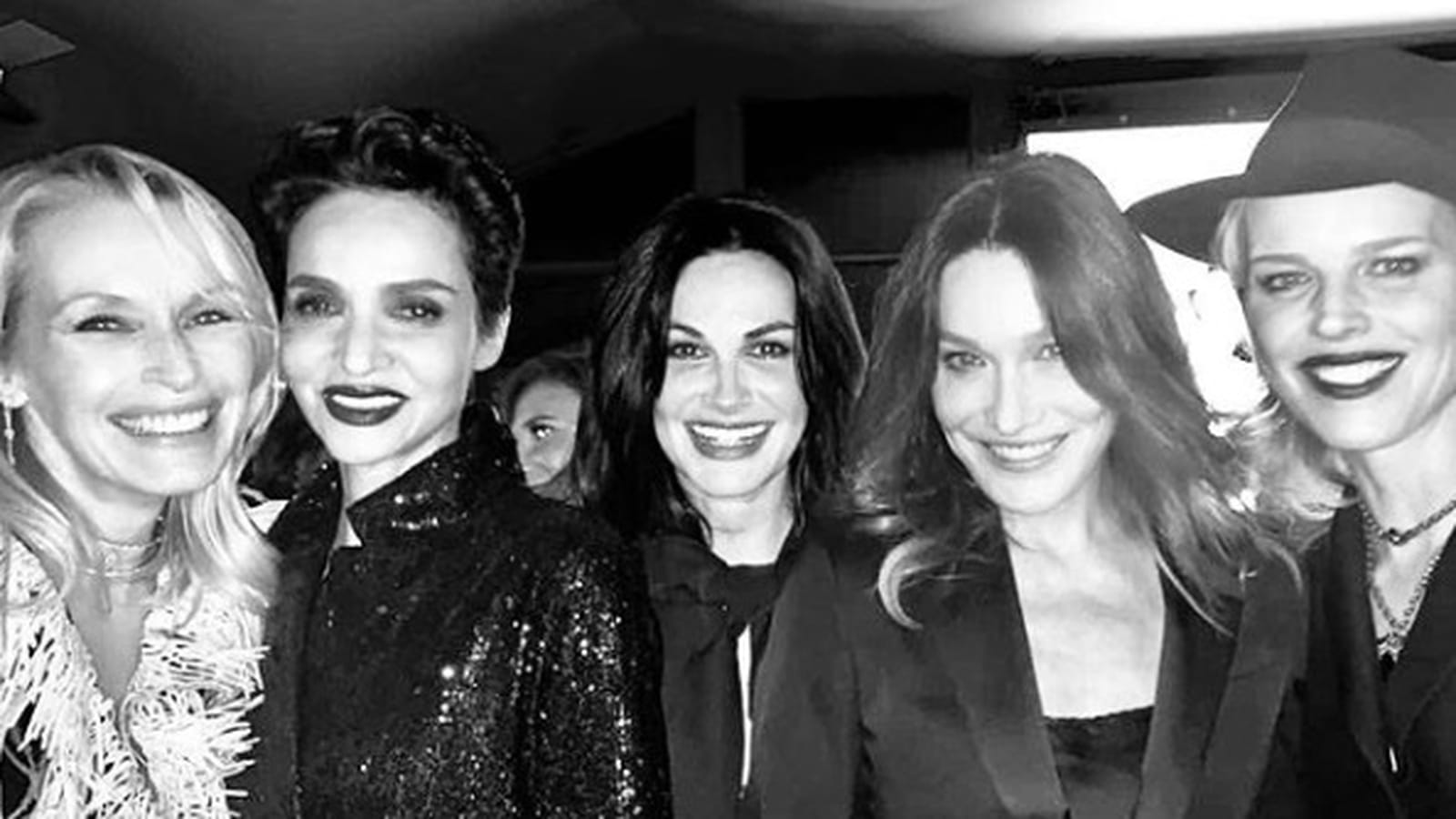 Estelle Lefébure, Farida Khelfa, Helena Noguerra, Carla Bruni et Eva Herzigova