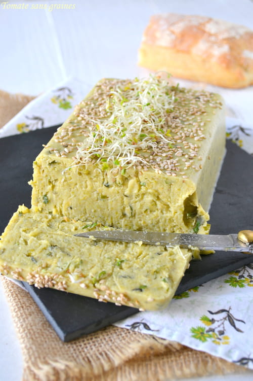Terrine de courgettes et pois cassés