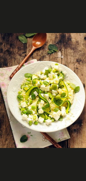 Salade de semoule au Salakis nature et aux l&eacute;gumes