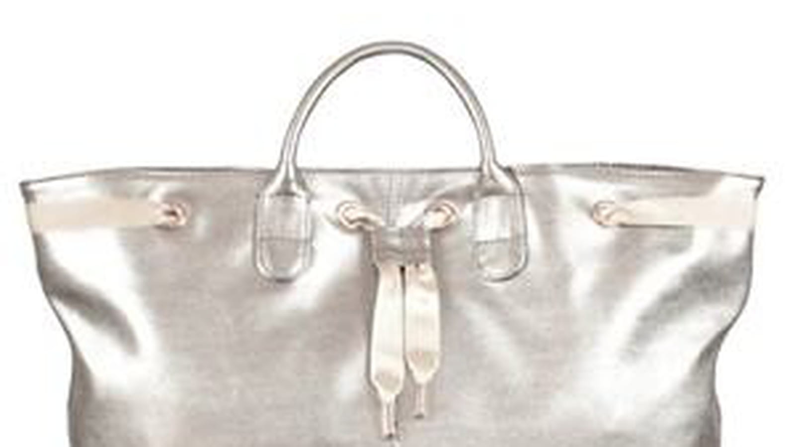 Cabas "Arabesque" métallisé bronze de Repetto