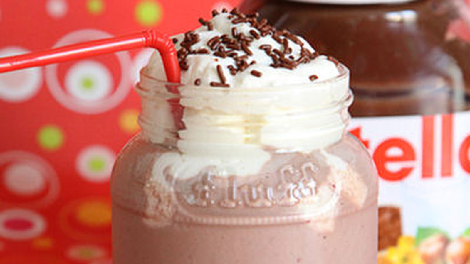 Milk-shake Nutella-fraises