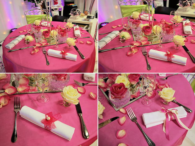 Une mise en table glam vue chez Live Events décorateur