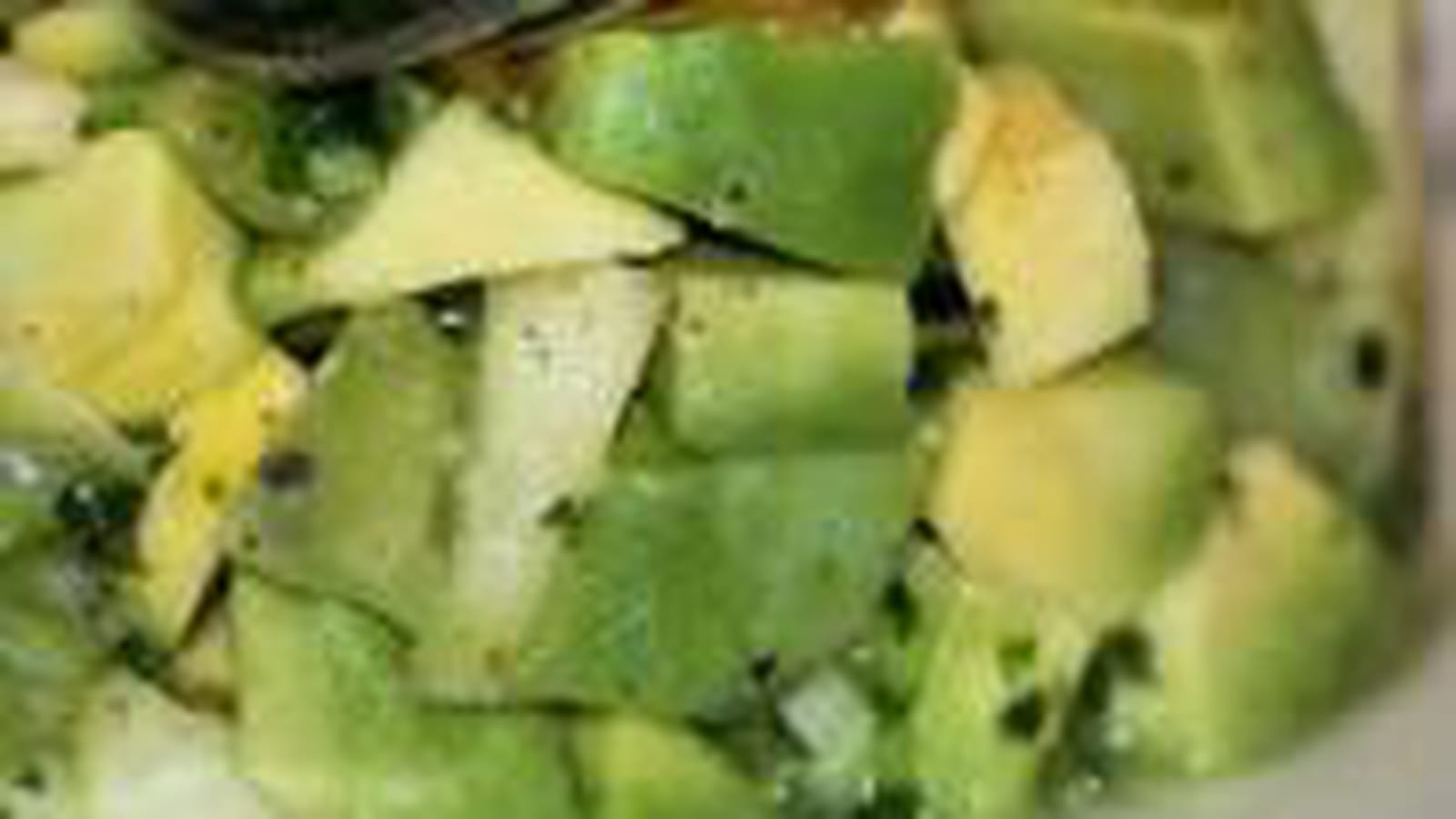Tartare d'avocats, kiwis et pommes