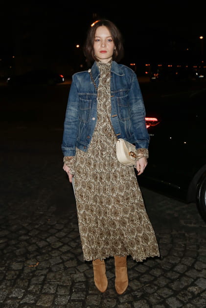 Diane Rouxel au défilé Celine