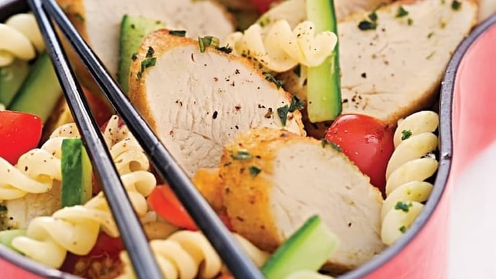 Salade de pâtes et poulet