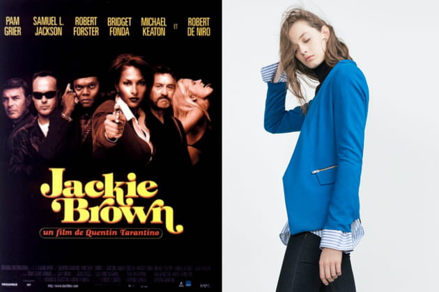 Un blazer bleu façon "Jackie Brown"