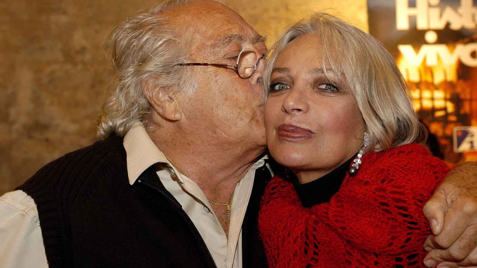 Georges Lautner et Marie Laforêt en 2004