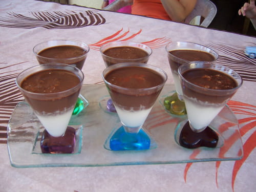 Panna cotta vanille-chocolat