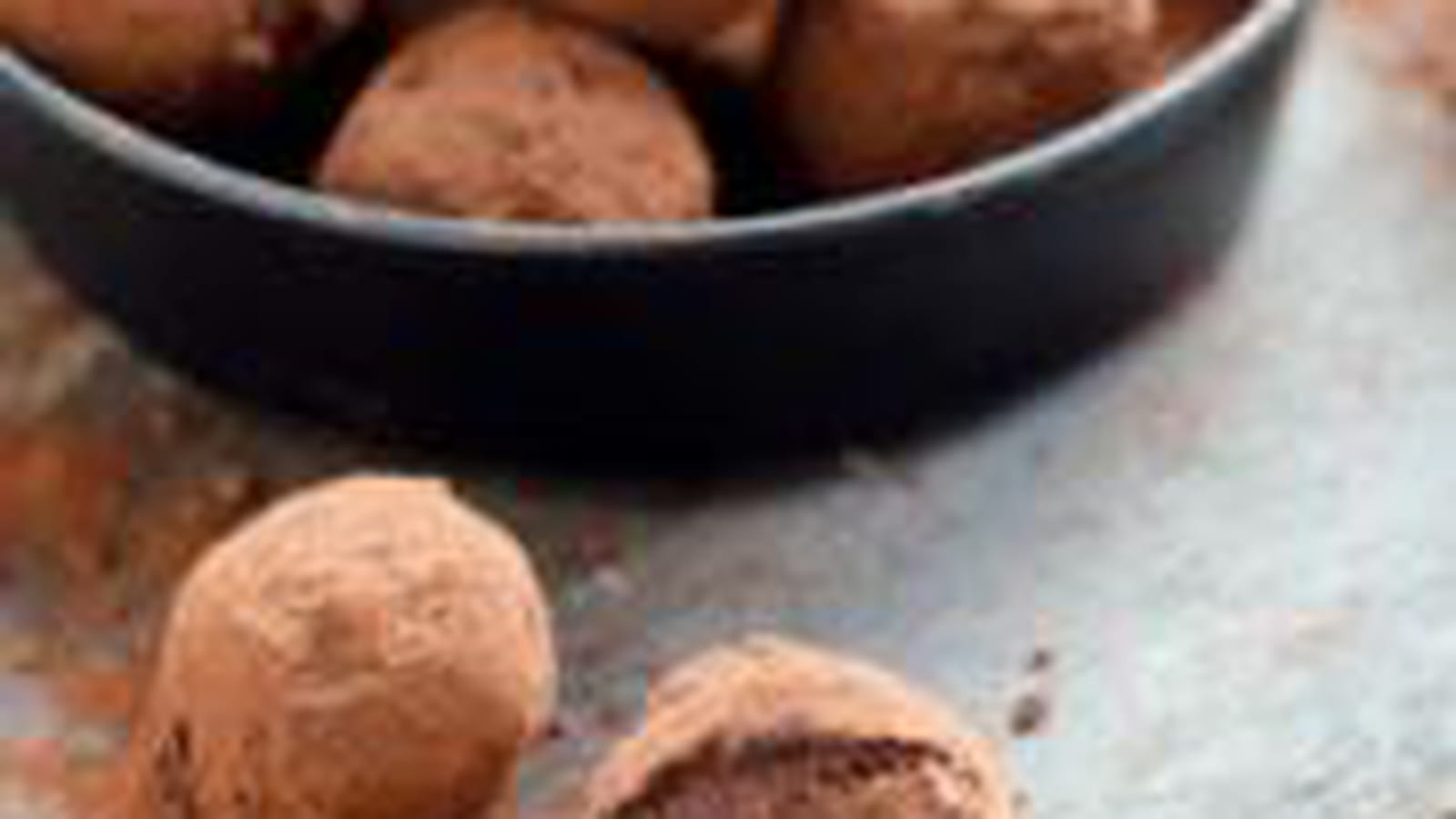 Truffes en chocolat et miel