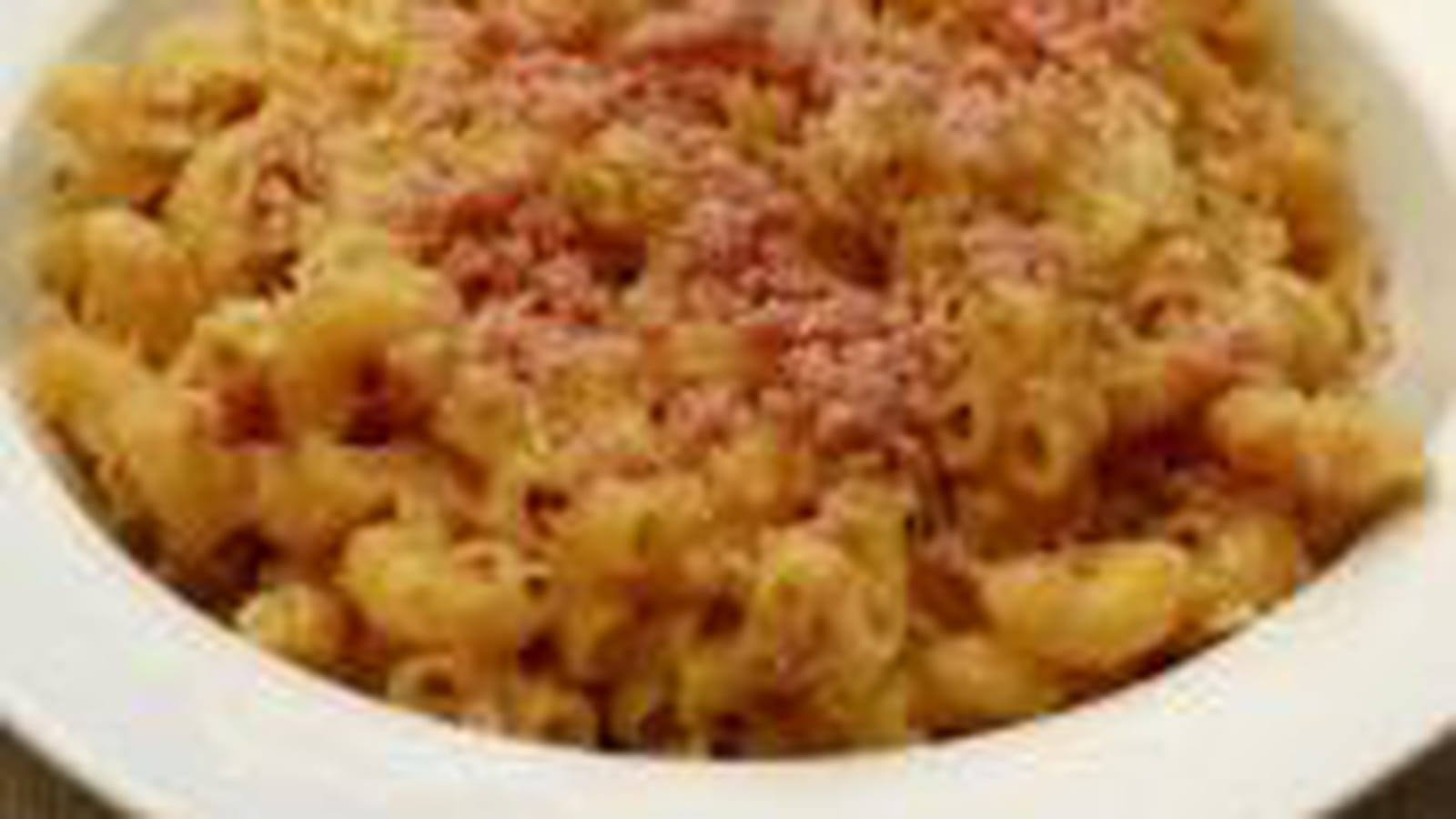 Coquillettes façon risotto ou pastasotto au jambon et fromage