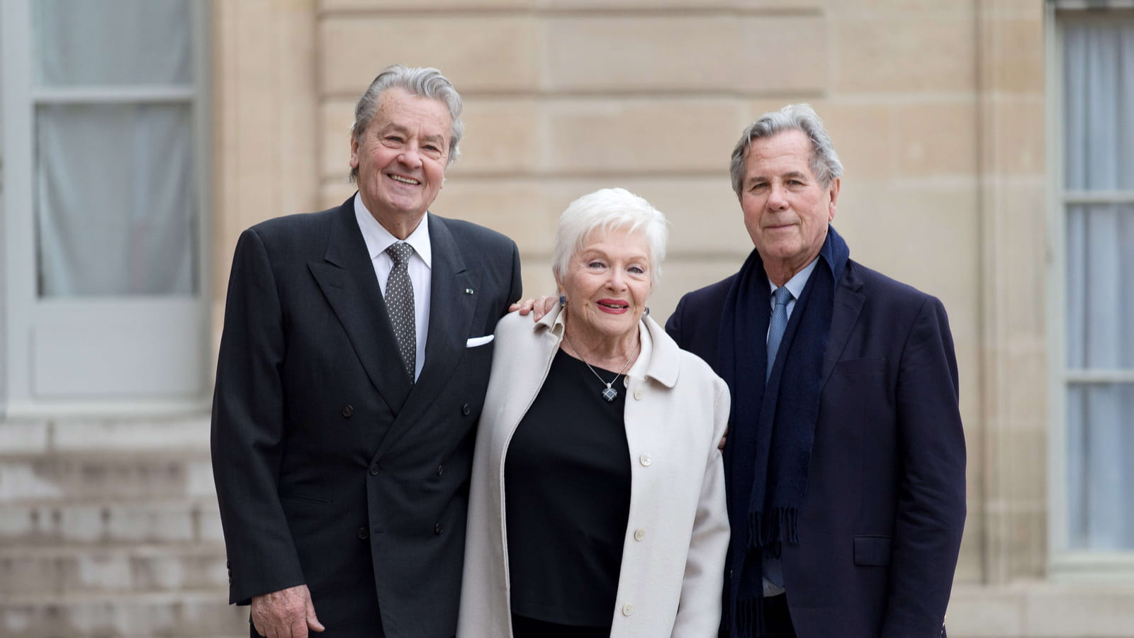Alain Delon, Line Renaud et Jean-Louis Debré