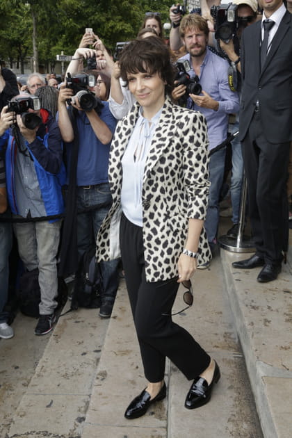 Juliette Binoche au défilé Giorgio Armani Privé