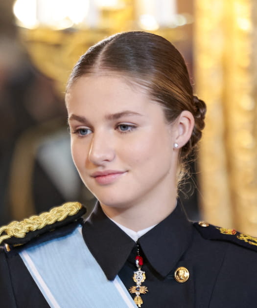 L&eacute;onor d'Espagne adopte le chignon que l'on voudra toutes cette ann&eacute;e