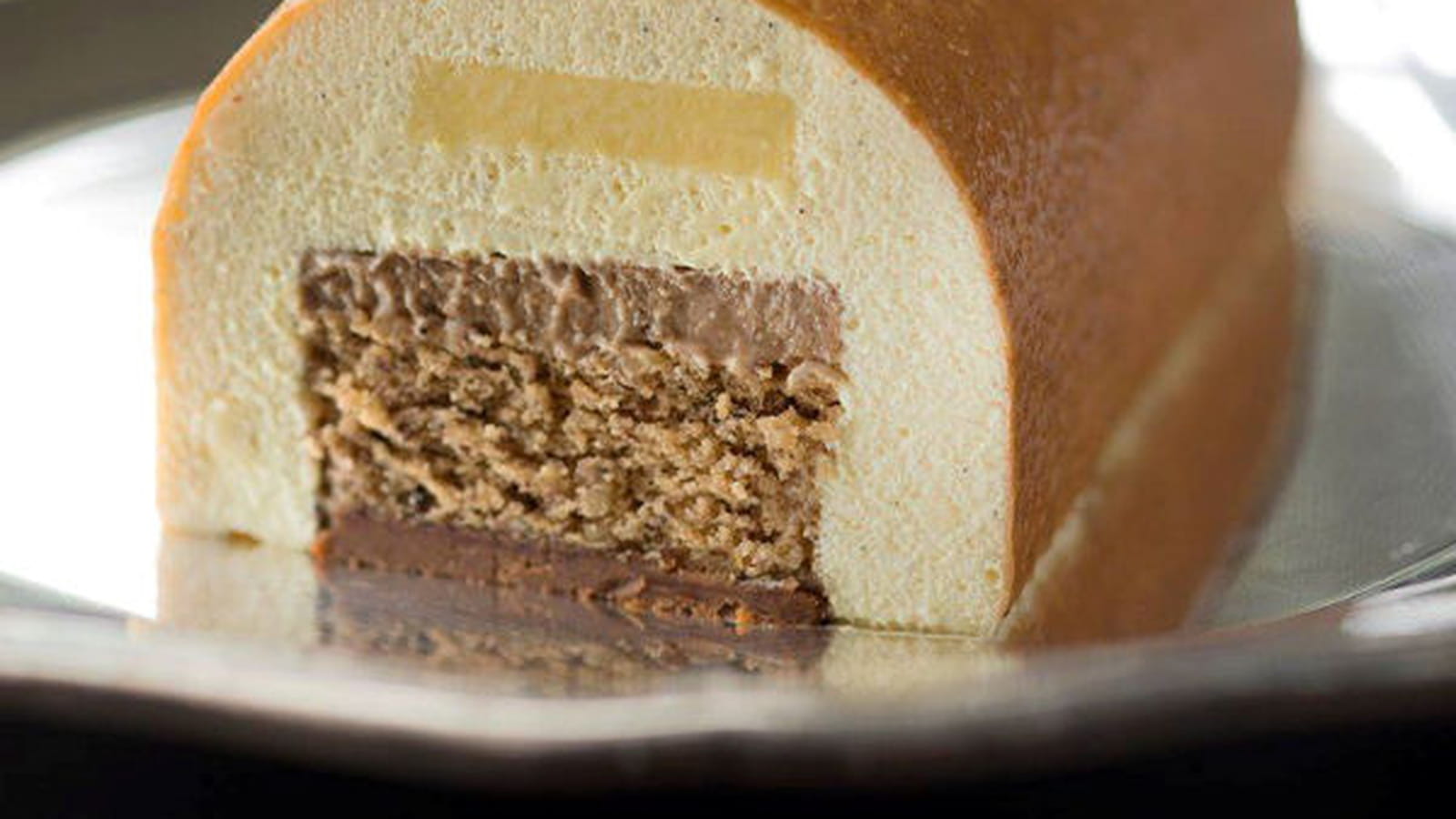 Bûche praliné-citron de la Pâtisserie des Rêves
