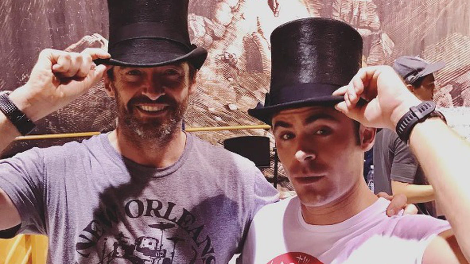 Hugh Jackman et Zac Efron 