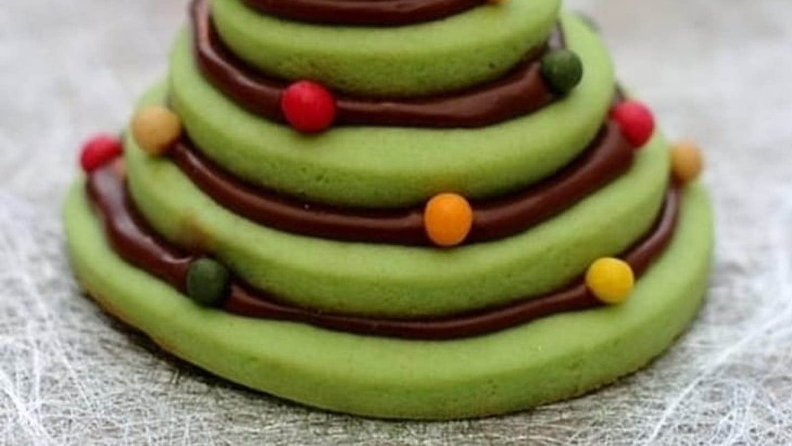 Sapin à la pistache et au chocolat