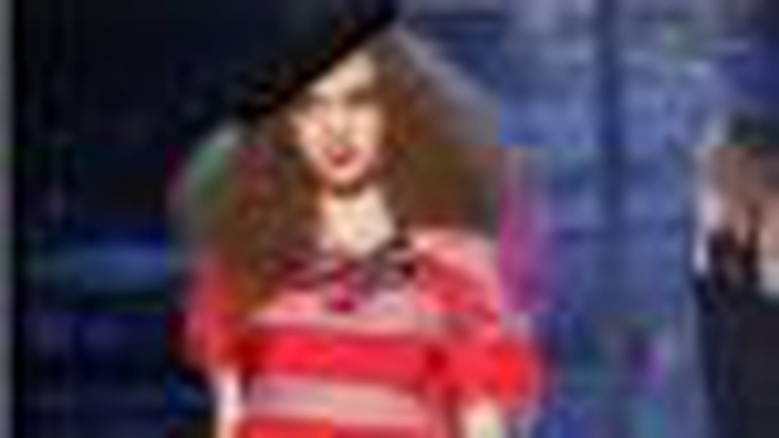 Robe rayée rouge de Sonia Rykiel