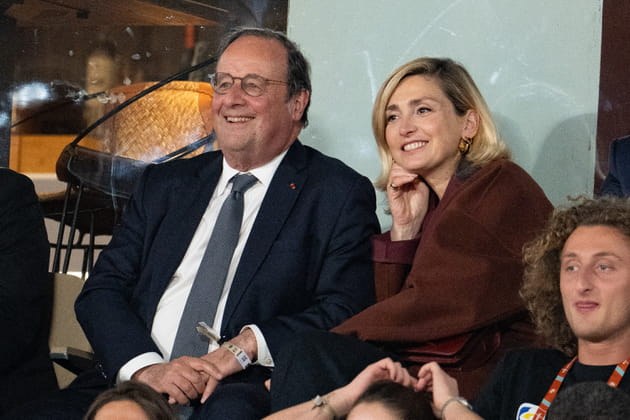 François Hollande et Julie Gayet, couple émerveillé près de Joalukas Noah à Roland-Garros