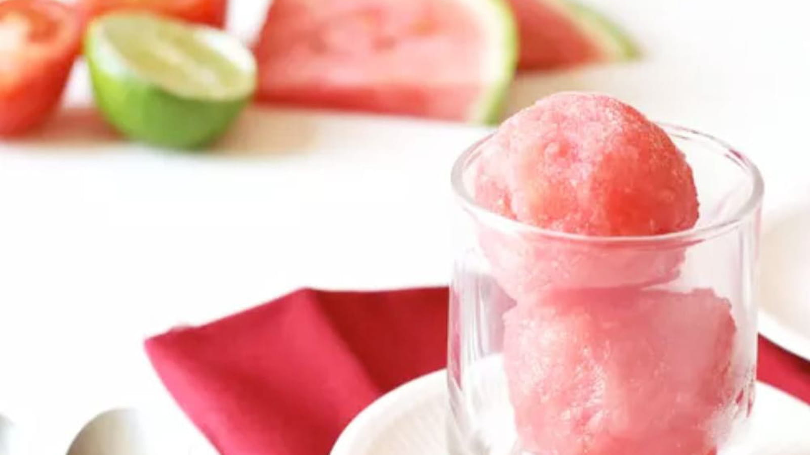 Sorbet à la pastèque et tomate