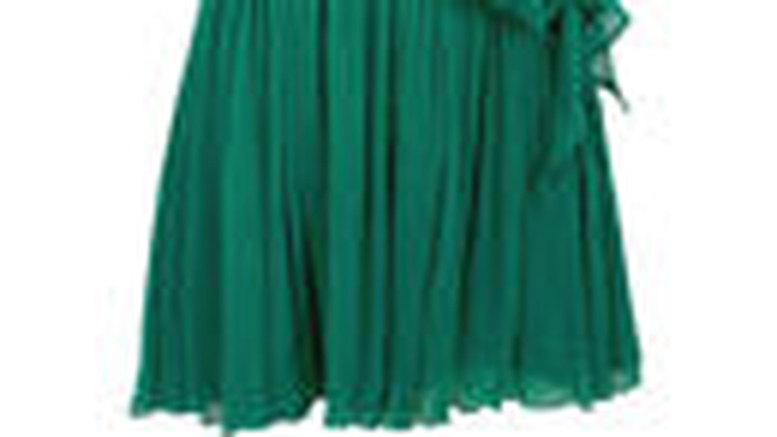 Robe courte verte Topshop et Kate Moss