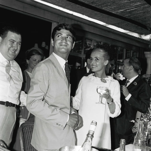 Avec Jean-Claude Brialy, au Festival de Cannes 1962