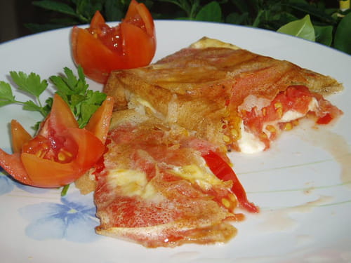 Tomates-mozzarella croustillantes