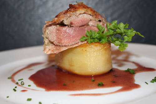 Noisettes d'agneau sur canapé