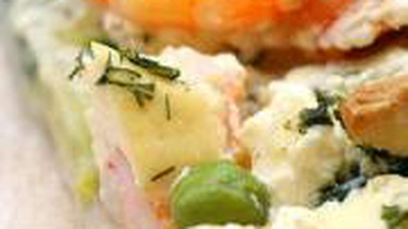 Tarte crevette-ricotta et courgettes