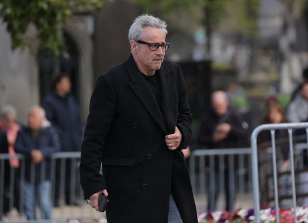 Jean-Michel Tinivelli aux obs&egrave;ques d'Isabelle Mergault