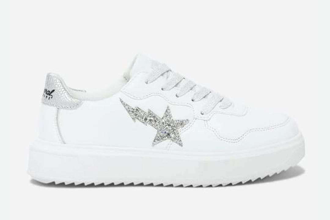 Baskets à étoiles pailletées - Blanc