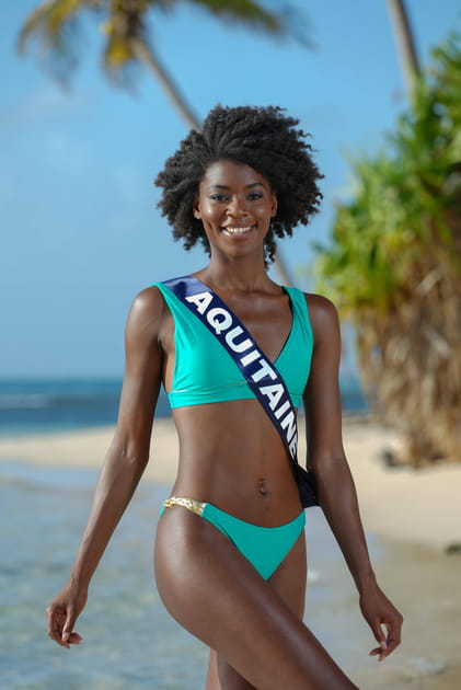 Miss Aquitaine en maillot de bain