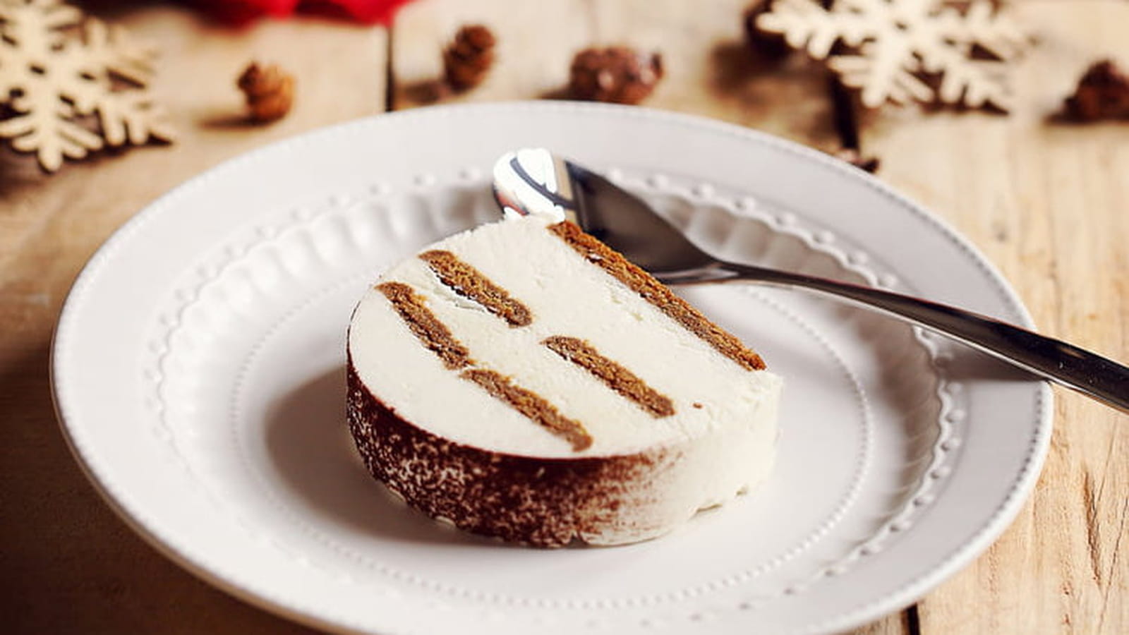 Bûche tiramisu aux spéculoos