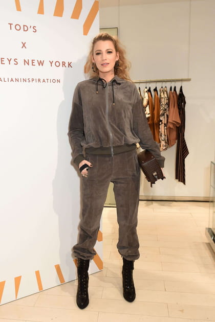 Blake Lively en ensemble de jogging