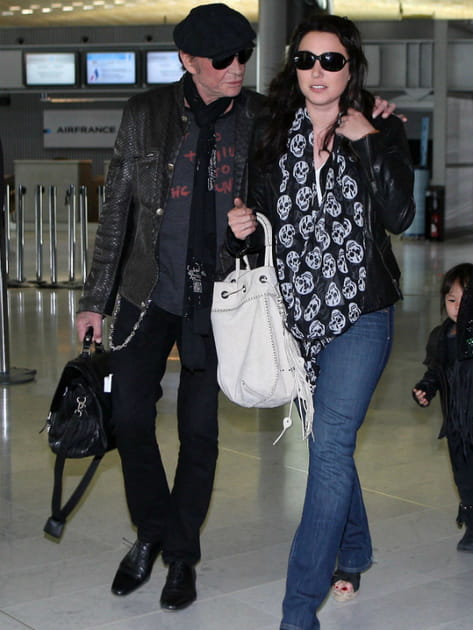 Johnny Hallyday et sa fille Laura Smet en 2011